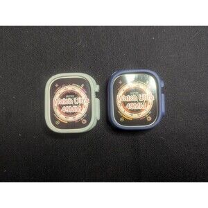 Soft Silicone Cases for Apple Watch Ultra Bumper Cover Protection 2 Pack